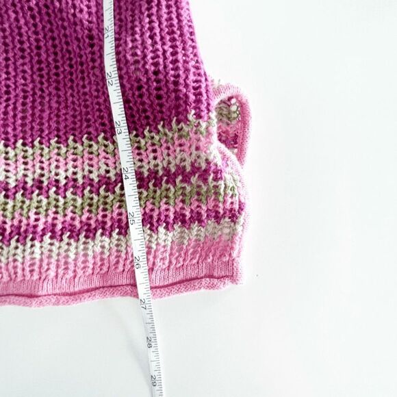 Tommy Bahama Women Sweater Open Knit Quarter Sleeve Purple Medium - Picture 6 of 8